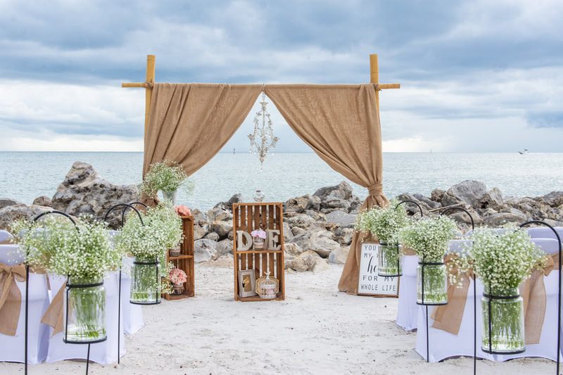 Rustic Romance Beach Wedding on a Florida Beach is a perfect setting for an amazing beach wedding!