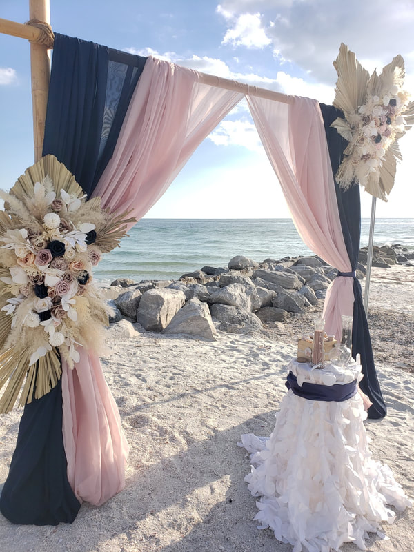Sunset Beach Pavilion Wedding