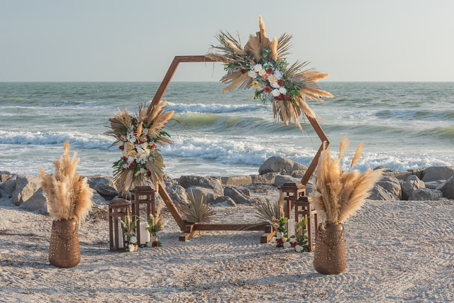 Bohemian Beach Wedding at Sunset Beach Pavilion Florida